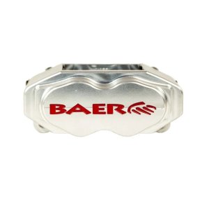 Ford Mustang Brake Kit - Rear - Baer Brakes - SS4+ Deep Stage 2.0 Slotted Rotors + High Friction Pads - Clear - `15-`23